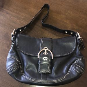 Coach Purse Genuine Leather Black